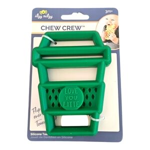 NEW Itzy Ritzy Silicone Baby Teether Toy BPA Free Latte Cup Shower Gift